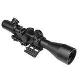 NC Star Sniper scope 4-16x44 Combo incl. Quick Release Cantilever montage, verlicht dradenkruis Rood/Groen_