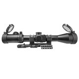 NC Star Sniper scope 4-16x44 Combo incl. Quick Release Cantilever montage, verlicht dradenkruis Rood/Groen_