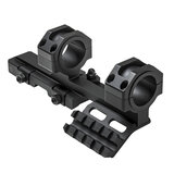 NC Star Sniper scope 4-16x44 Combo incl. Quick Release Cantilever montage, verlicht dradenkruis Rood/Groen_